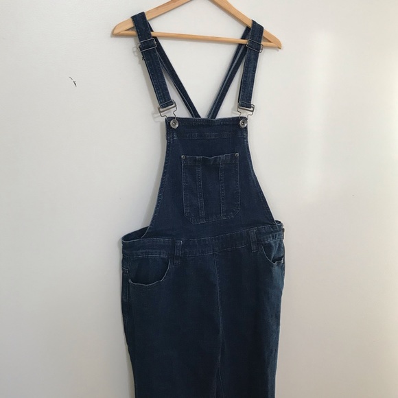 Forever 21 Dark Wash Overalls - Picture 2 of 11